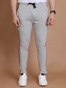 BASIC TRACK PANT  - GREYMELANGE