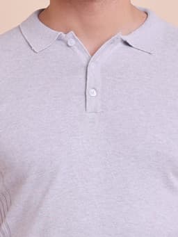 FASHION KNITTED SLIM FIT HALF SLEEVE T-SHIRT