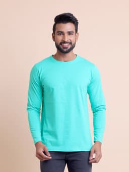 BASIC ROUND NECK FULL SLEEVE - SEAGREEN