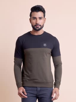 PREMIUM LOOPKNIT CUT AND SEW FULL SLEEVE ROUND NECK SWEAT SHIRT