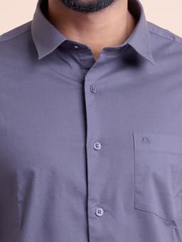 BASIC SOLID COTTON FULL SLEEVE SHIRT