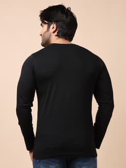 BASIC ROUND NECK FULL SLEEVE - BLACK