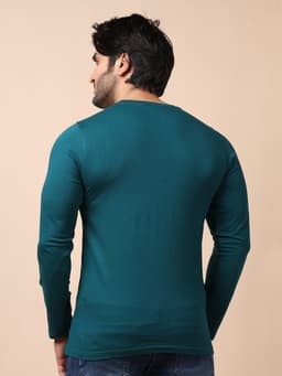 BASIC ROUND NECK FULL SLEEVE - BOTTLEGREEN