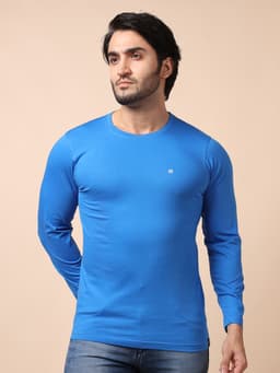 BASIC ROUND NECK FULL SLEEVE - INKBLUE
