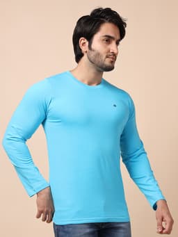 BASIC ROUND NECK FULL SLEEVE - SKYBLUE