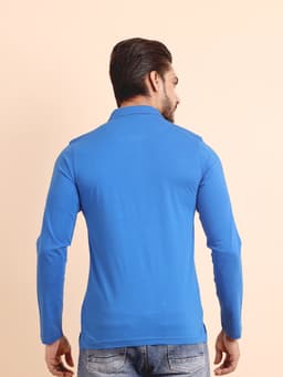 BASIC POLO NECK FULL SLEEVE - INKBLUE