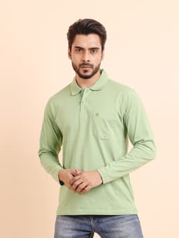 BASIC POLO NECK FULL SLEEVE - PISTA