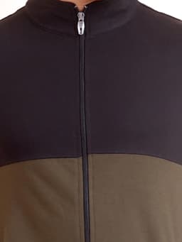 PREMIUM LOOPKNIT CUT AND SEW FULL SLEEVE ROUND NECK SWEAT SHIRT - BLACK