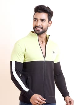 PREMIUM LOOPKNIT CUT AND SEW FULL SLEEVE ROUND NECK SWEAT SHIRT - PISTA