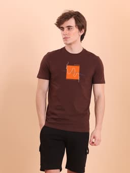 FASHION PRINTED REGULAR FIT PREMIUM ROUND NECK HALF SLEEVE T-SHIRT