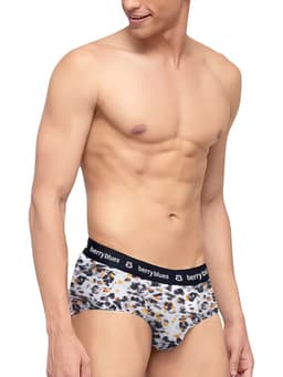 DIGITAL PRINTED PREMIUM STRETCHABLE BRIEF - LEOPARD