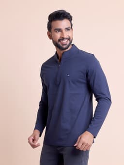 BASIC HIGH NECK FULL SLEEVE T-SHIRT